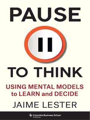 cover image of Pause to Think